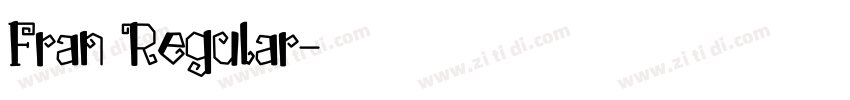 Fran Regular字体转换
